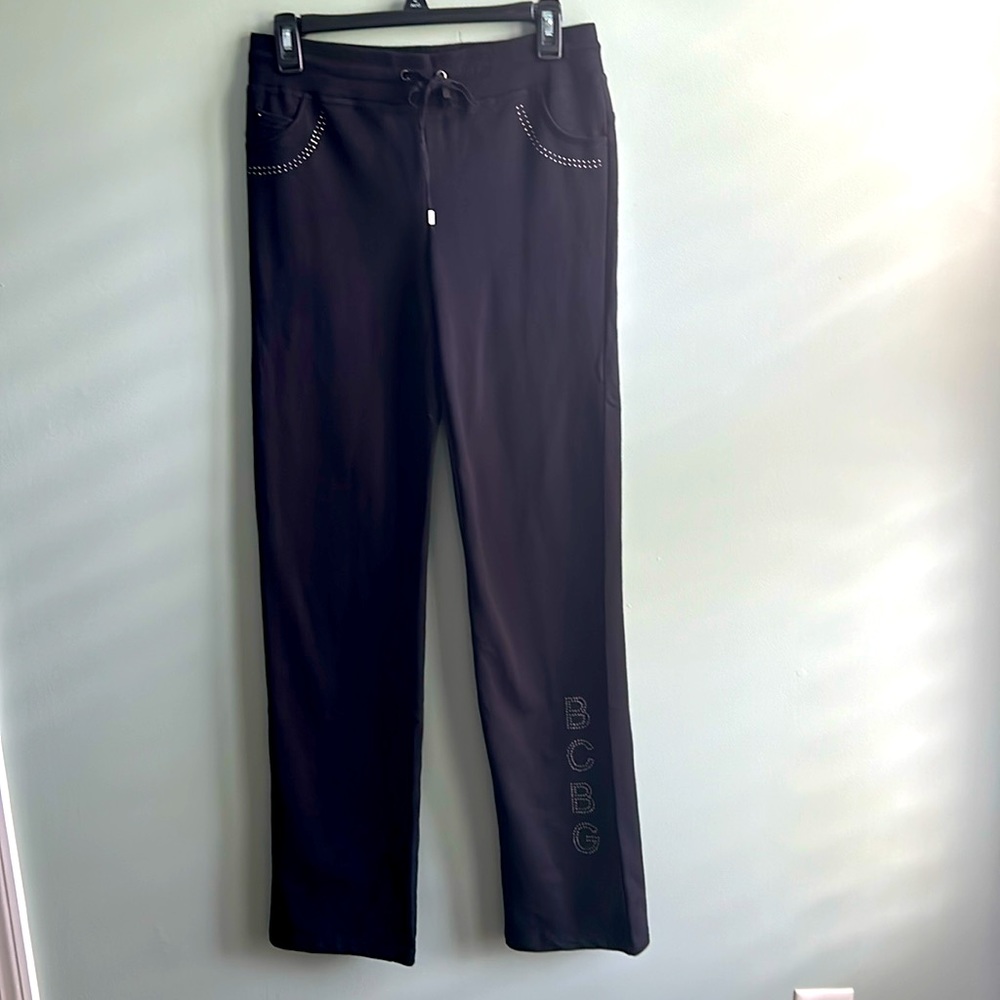 NWOT BCBGMaxAzria  Black Pants with Studs Medium